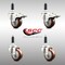 Service Caster 3 Inch 316SS Maroon Poly Swivel 3/4 Inch Stem Caster Lock Brake SCC, 2PK SS316TTLEX20S314-PPUB-MRN-2-S-2-34 - alternate 1